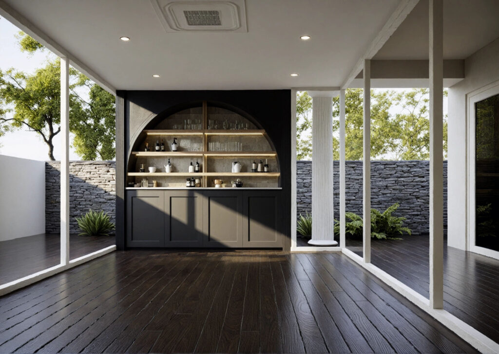 English Colonial Semi-Detached House, interior view 5